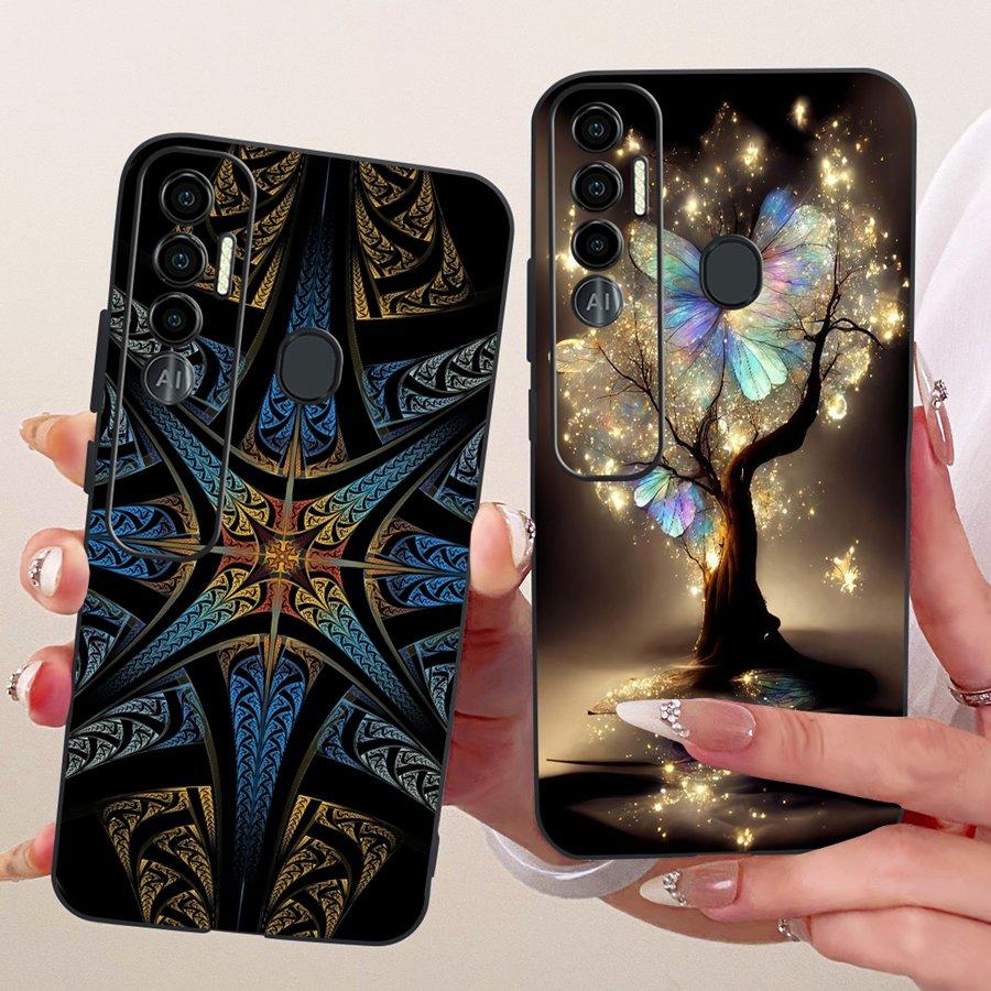 Case For Tecno Spark 7 Pro Phone Back Cover For Tecno Spark7 7T 7Pro  Fashion Style Black Case TPU Soft Silicone Bumper Coque