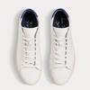 Bradley Unisex Mid Top Leather Sneakers Sceu221bm01 Whb