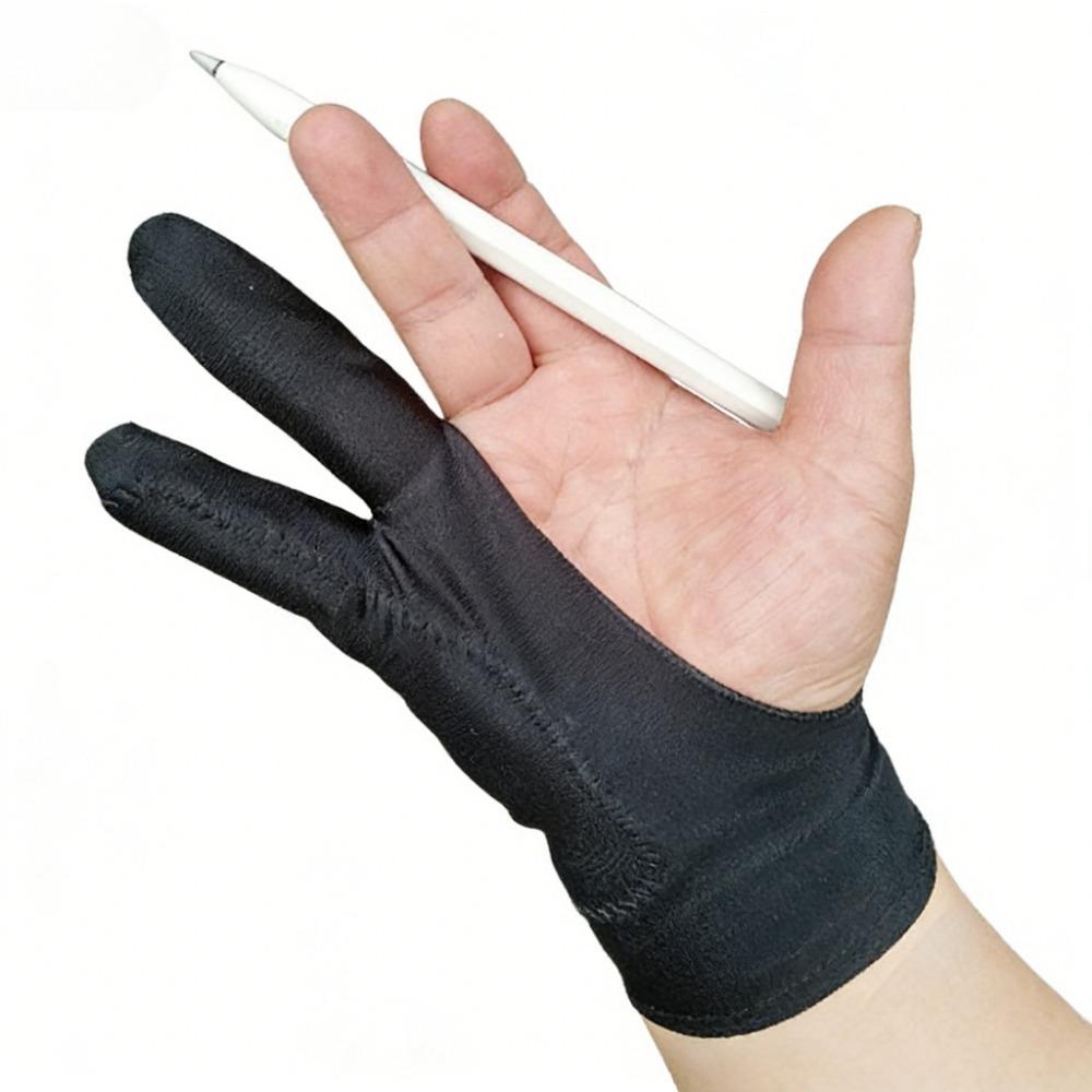 Artist Two-Finger Gloves Anti-Touch Screen Protector for Drawing Painting Sketching Digital Art Creation
