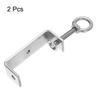 Uxcell 2-Piece Stainless Steel C-Clamp with 100mm Wide Jaw Opening for Woodworking, Welding, Construction, and Home Use