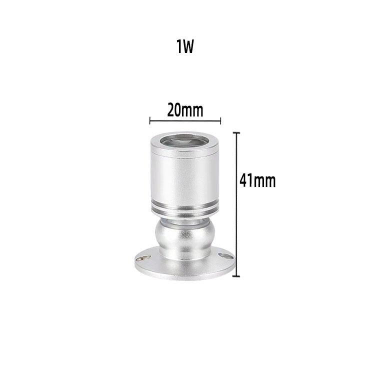 

Светодиодный мини-светильник для витрины - 1W3W Накладной точечный светильник для ювелирных изделий и часов Warm White Light 3000K