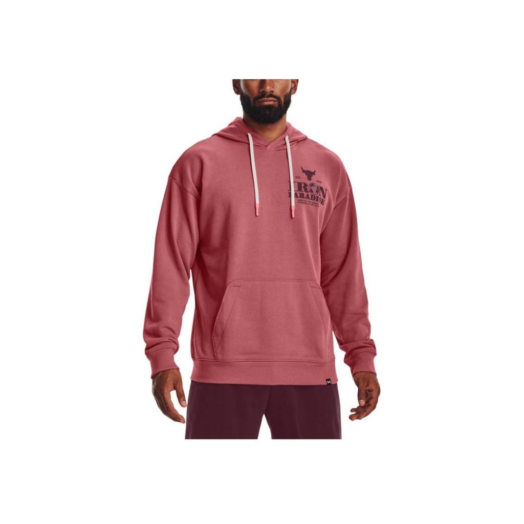 Under Armour Graphic Print Sports Drawstring Hoodie Men Hoodies Red 1373562-600