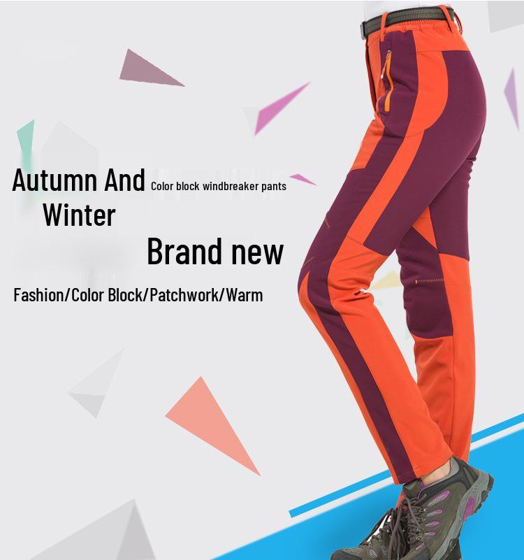 New Unisex Autumn/Winter Windproof Fleece Softshell Pants - Warm, Thickened Outdoor Mountain Gear