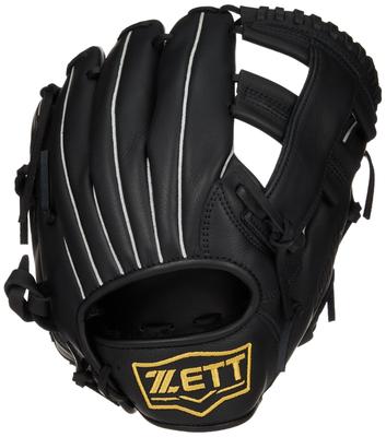 ZETT Litex Baseball and Softball Black BSGB3920L Glove, Left-Handed Throw, (1900),