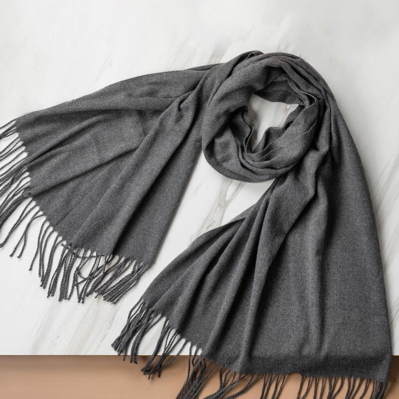 ELSYALN A-D3029 Winter Solid Color Large Scarf