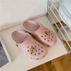 Korean new hole shoes ins cartoon cute couple bag head cool slippers men and women comfortable nurse shoes non-slip