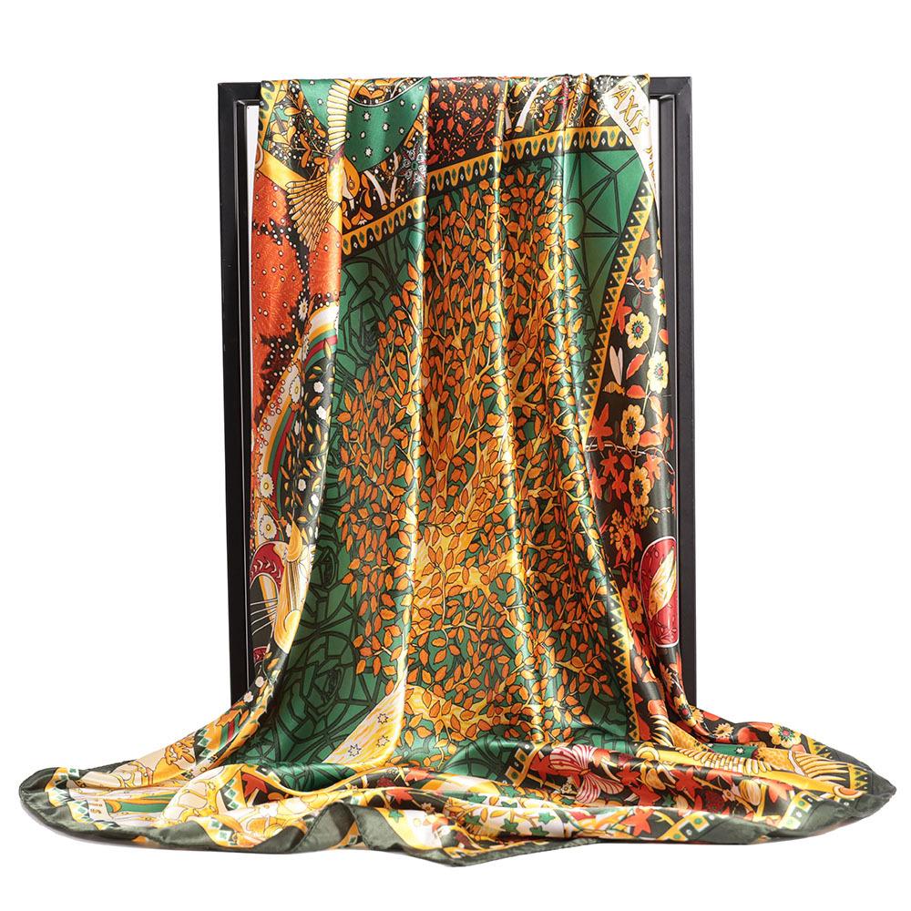 Hochwertige, luxuriöse Seidenschals, Stirnband, Schals, Halstuch für Damen, Ketten-Seidenschal, dekorativer Schal für Damen