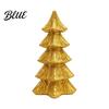 Stylish Entryway Holiday Decor Golden Christmas Tree Ornament for Tabletop Decor Modern Resin Xmas Festive Home Accents Figurine Table Centerpiece