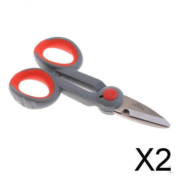 

2x Многофункциональные портативные рыболовные ножницы, кусачки для лески, инструменты, как показано на картинке, 2 шт.