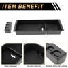 REPAIROCK Center Console Armrest Organizer Tray for Ford Armrest Insert Tray Storage ABS Black F-150 2015-2020, Box,