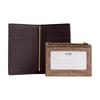 Coach Signature 12 2-in-1 Design Gold Logo Coated Canvas and Leather Wallet Unisex Couple Size Walnut Walnut Color
