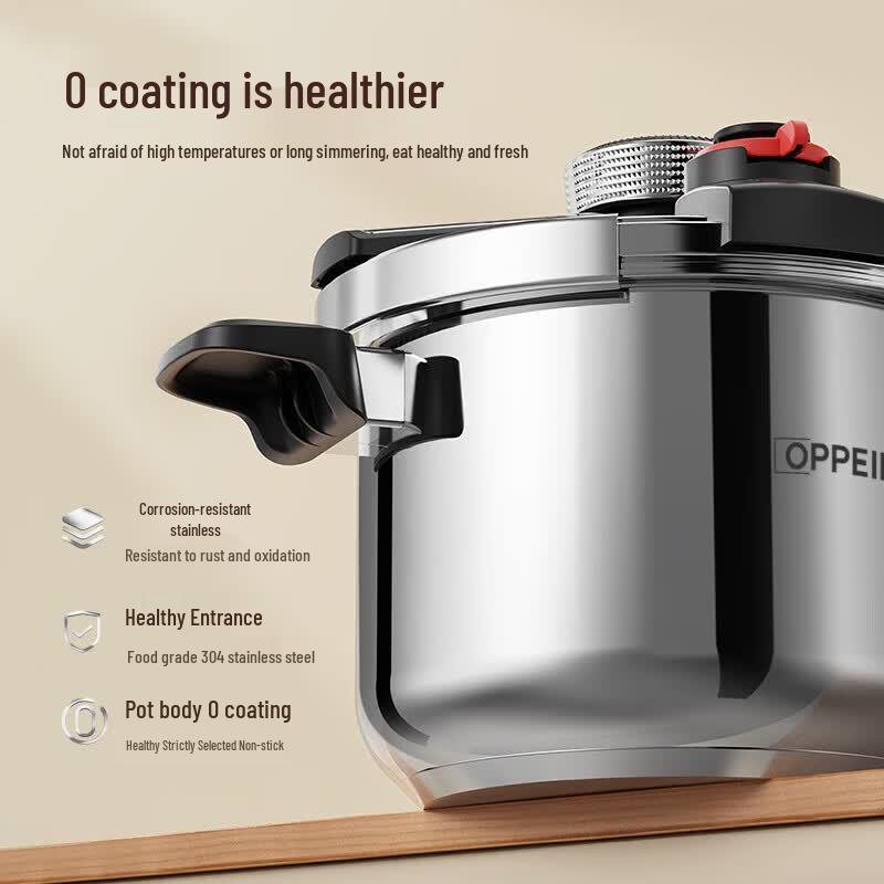 Oppein One-Touch Stainless Steel Pressure Cooker