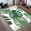Monstera Leaf Pattern Rug Modern Botanical Design Home Decor Carpet Soft Non-Slip Floor Mat for Living Room Bedroom Hallway