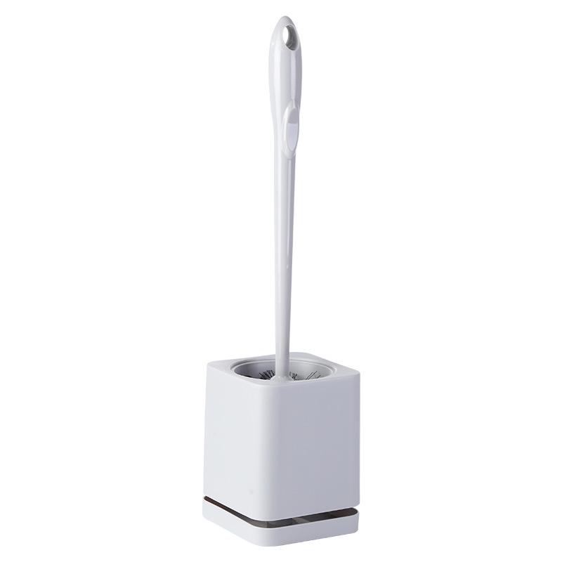 Long-Handled Wall-Mounted Toilet Brush with Draining Base