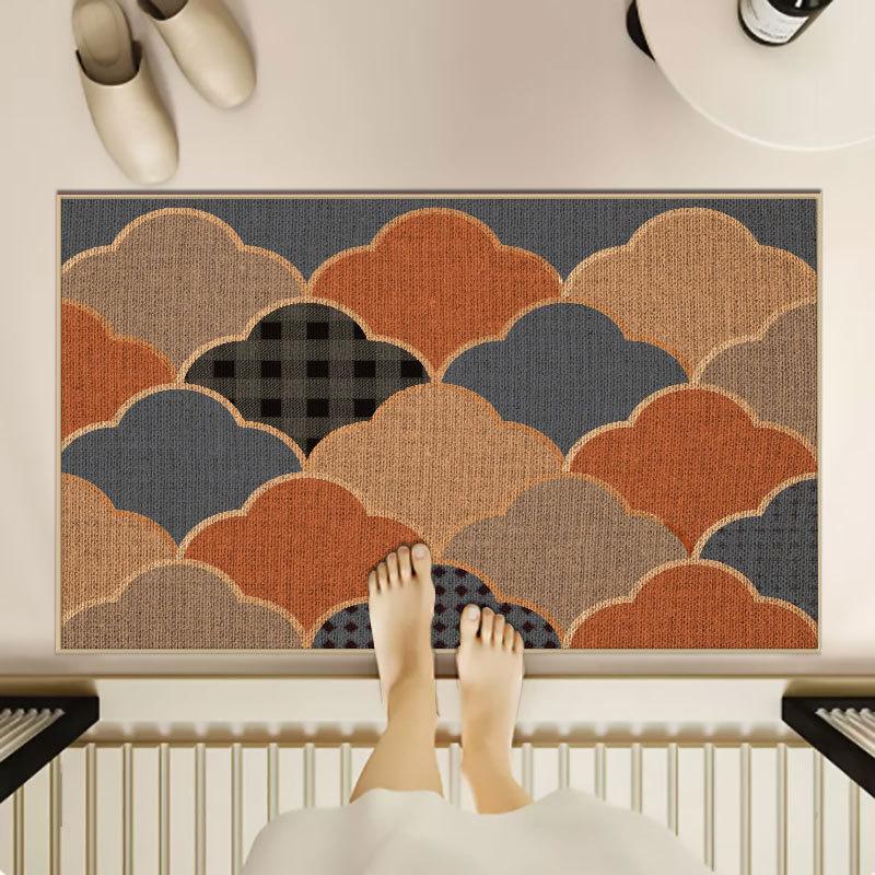 Entrance Door Mat Foot Mat Water Absorbing and Anti Slip Entrance Door Bathroom Entrance Hall Kitchen Carpet