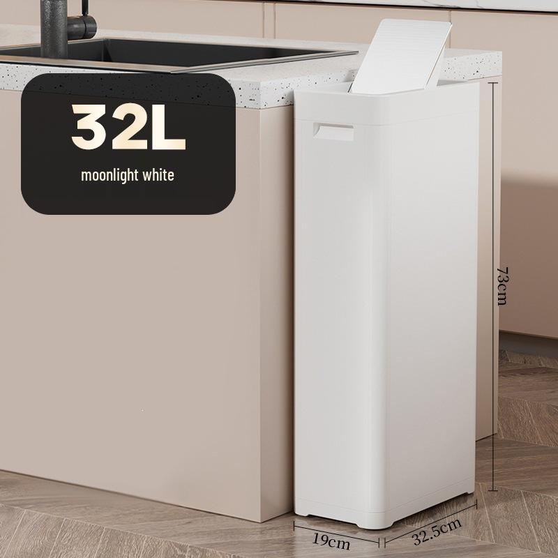 Double-Lid Large Capacity Trash Can for Kitchen, Public, Outdoor & Commercial Use