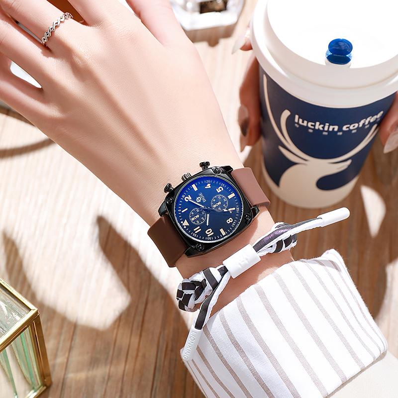

Fashion Watches, Youth Cool And Handsome Watches, Male And Female Students, Niche, Light Luxury, High Appearance, Simple Appearance коричневый