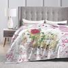The Rose of Versailles Blanket, Fluffy Flannel Blanket, Stylish All-Season Washable Throw Blanket, Warm and Cute, 80"x60