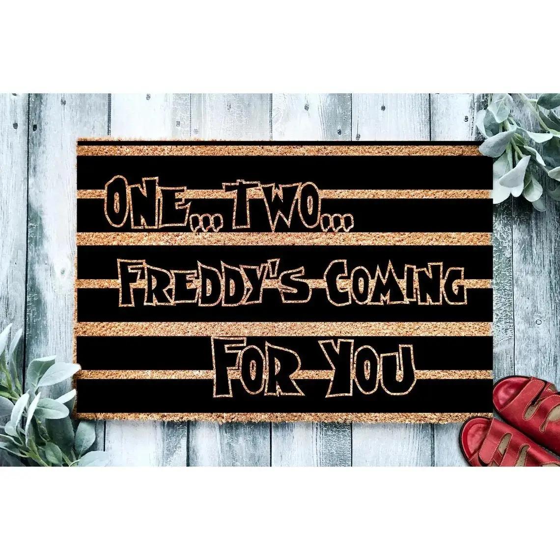 Spookvleermuis Onwelkome Welkomstmat, Donkere Retro Stijl Antislip Tapijt, Duurzaam Wasbaar Binnen Buiten Entree Tapijt 30X50CM