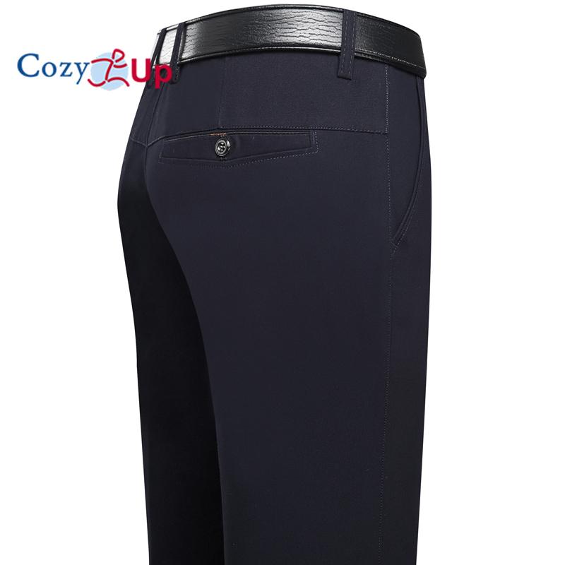 

Мужские свободные прямые брюки с плоской передней частью Cozy Up 38 темно-синий