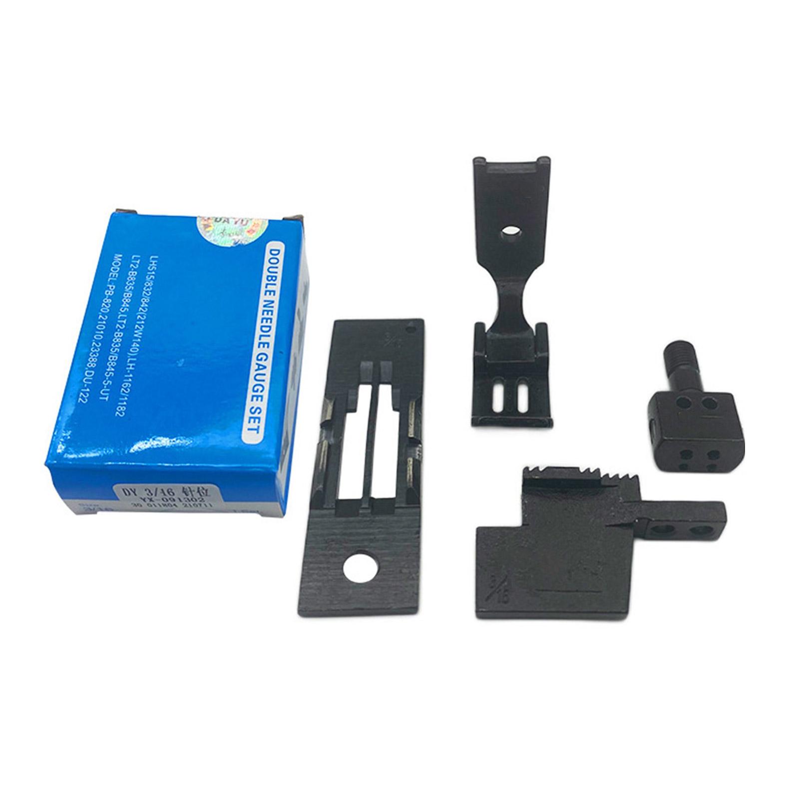 Sewing Machine Needle Positioning Guide Double Needle Machine Needle Gauge Set for Thin Thick Fabric Sewing Project