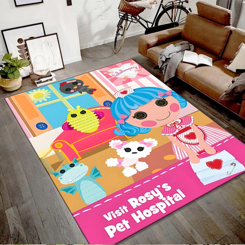 1pc Lalaloopsy4 Design Printed Area Rug Carpet for Bedroom Living Room Home Decor Rugs Mat Non Slip Mat Rug for Bedside
