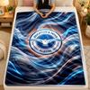 Flannel BlanketBrighton & Hove Albion Football Warm Soft Throw Blanket for Indoor Sofa Bed Living Room Use