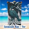 Decorative Artwork Theme Beach Towel Personalized Custom Name & Text Soft Quick Dry Beach Towel for Swimming Travel