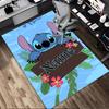 Personalized Name Stitch Paradise Living Room Non-Slip Area Rug Soft Carpet for Bedroom Kids Playroom Sofa Office Home Decor Doormat