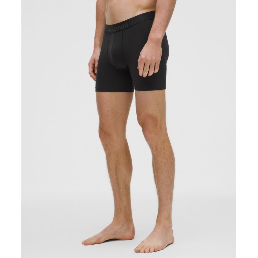 Lululemon Soft Stretch Active Boxer Brief 5   3 Pack Black Indochine Blue Silver Drop
