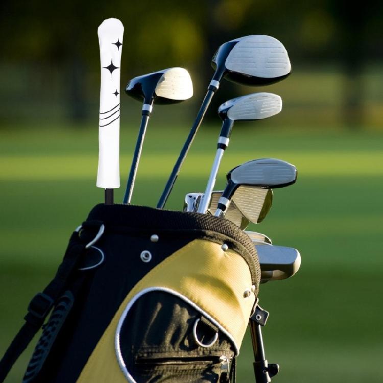 PU Leather Golf Club Protector Alignment Stick Cover Star Pattern Golf Alignment Stick Cover Case Holder Golf Supplies