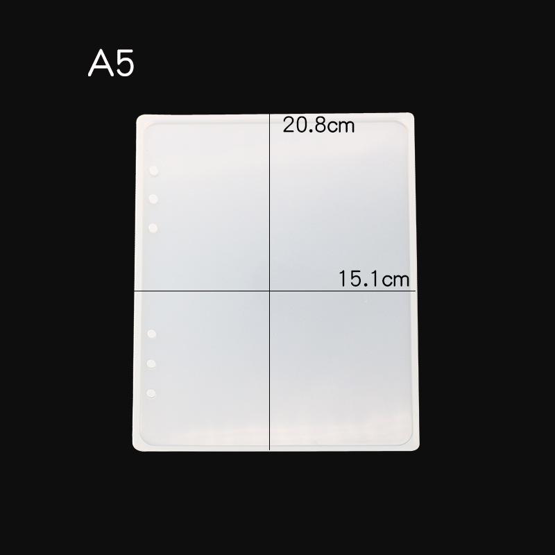 DIY Silicone Epoxy Resin Notebook Mold Set: A4, A5, A6, A7 High Mirror Finish.