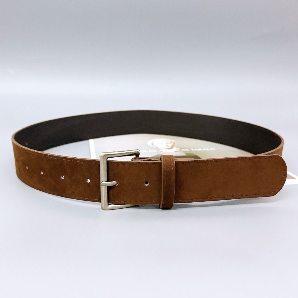 Versatile Suede Leather Belt Pin Buckle Wide Waistband Women Waist Belt  Coat Skirt Decoration