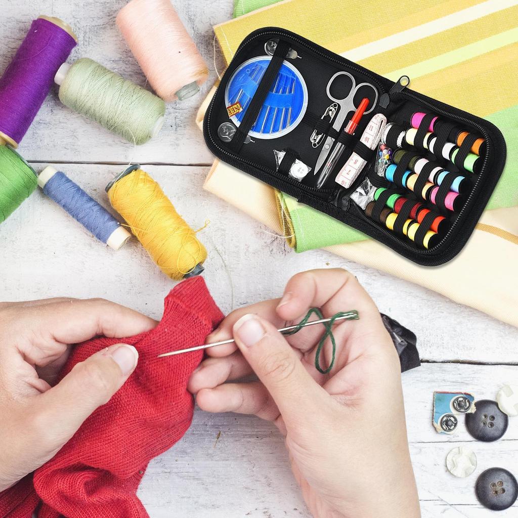 67 Pcs Embroidery Kit for Beginners with Patterns, Easy Sewing Starter Kit for Adults & Teens to Learn DIY Crafts