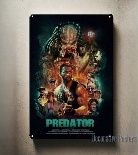 Predator Arnold Schwarzenegger Movie Metal Poster Collectable Tin Sign 20x30cmAluminum 20x30cm(7.8x11.8inch)