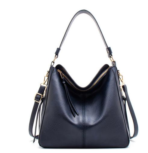 Women Tote Bag Fashion Underarm Large Capacity Soft Pu Leather Shoulder Bag Retro Crossbody Bag Casual Portable Bucket Bags
