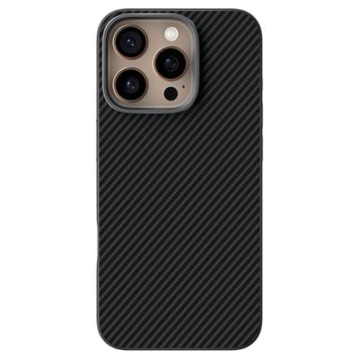 ABEEL For iPhone 16 Pro Max Case Compatible with MagSafe Carbon Fiber Texture TPU PC PU Phone Back Cover