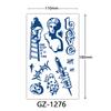 Herbal Tattoo Stickers, Juice Tattoo Stickers, Semi-Permanent English Letter Tattoo Stickers Tattoo