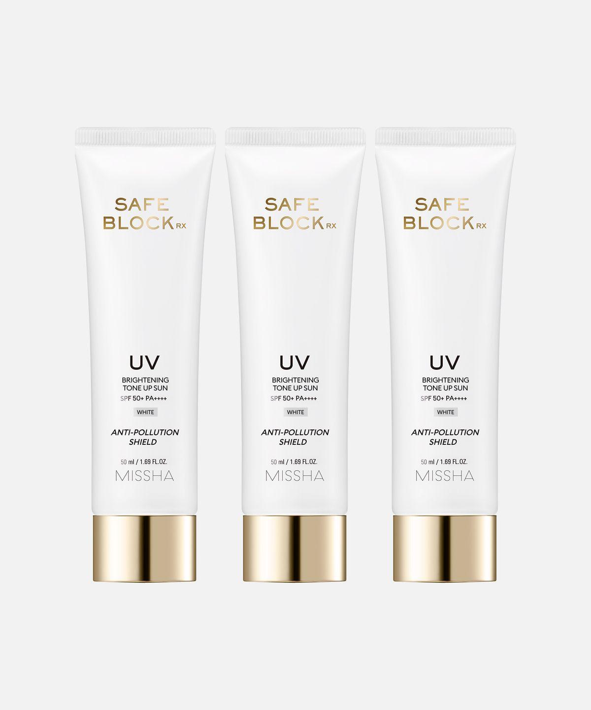 (3-pack) SafeBlock RX Brightening Tone-Up Sun SPF50+/PA+++ 50ml