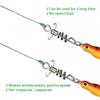 20PCS with Screwed Snap Fishing Rolling Swivel Snap Change Connector  Fishing Pellet Line