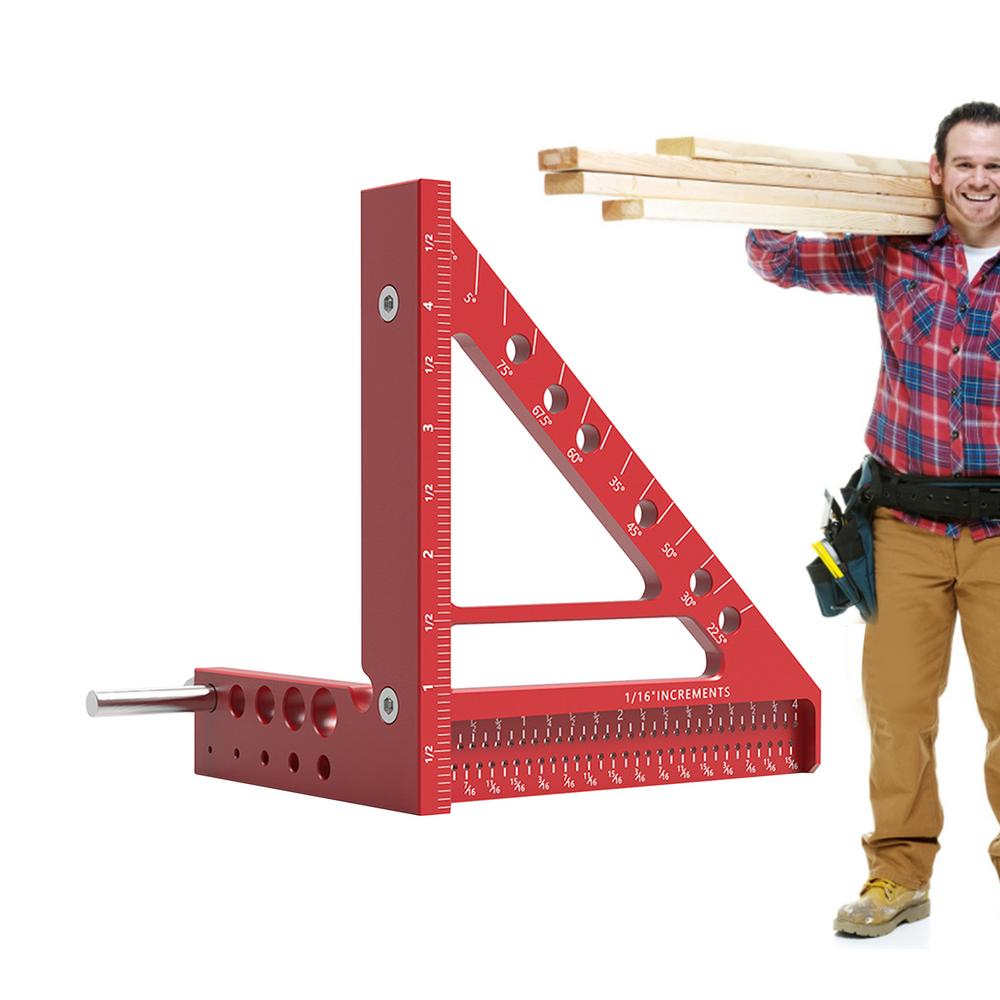 

Плотницкий угольник, линейка для разметки, линейка для деревообработки, чертилка со штифтом, небольшой квадратный инструмент для обрамления, чертилка императорский