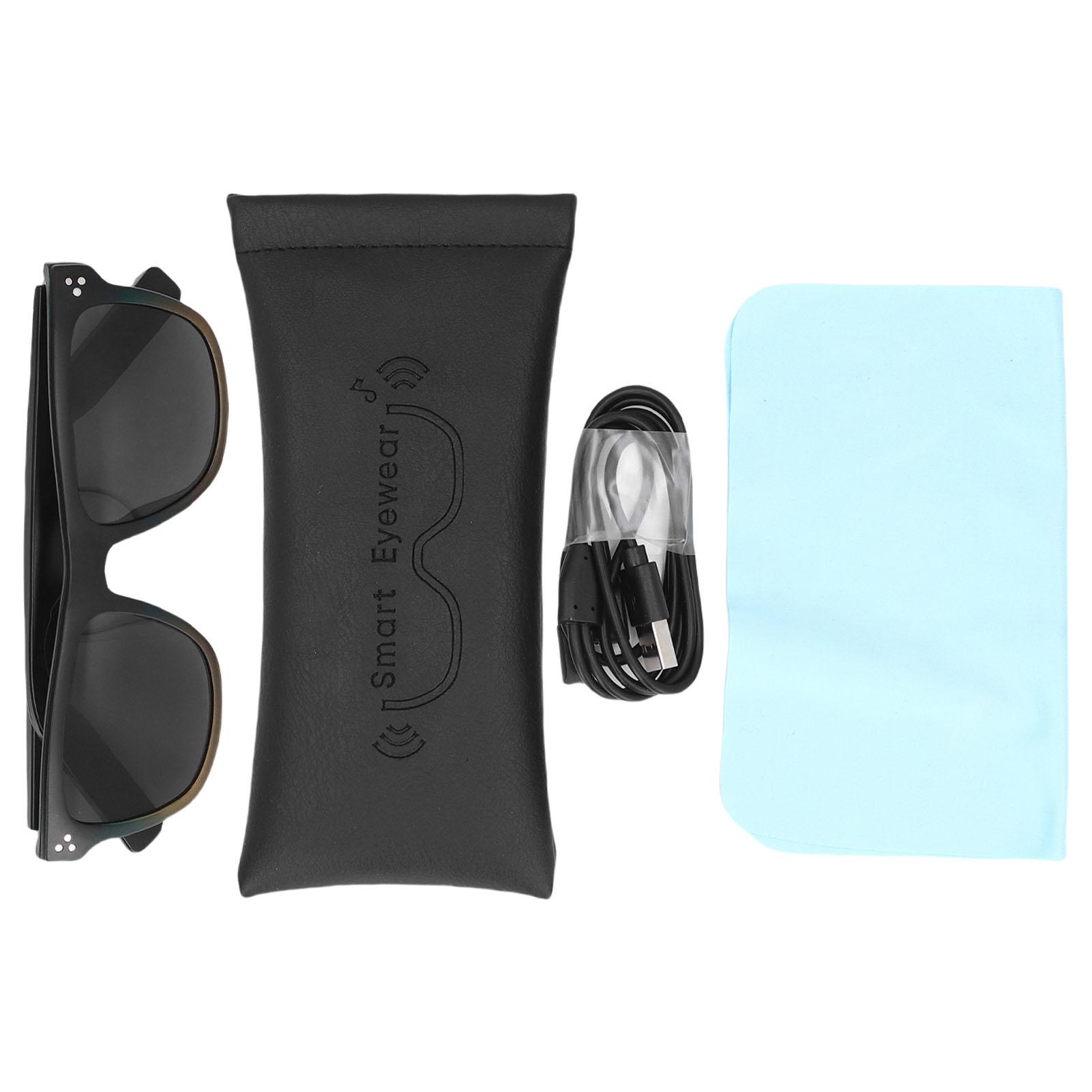 

AI Smart Glasses Double Layer Frame Magnetic Charging Touch Translation Bluetooth Sunglasses