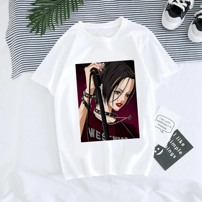 ZX TEE Nana Anime T-Shirt Nana Anime Shirt Nana Osaki Manga Charakter Shirt BLACK STONES Merchandise Japanisches Anime Charakter Print T-Shirt