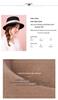 2025 Women's Elegant Autumn/Winter Wool Felt Top Hat - Stylish, Warm Travel & Shopping Bucket Hat