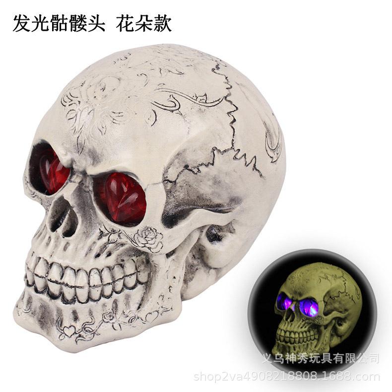 10,000 Halloween ghost festival decoration horror funny spoof trick trick prop plastic skull ornament