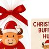 Christmas Pocket Hug Gift Mini Buffalo Pocket Hug Token with Heartwarming Cards Emotional Support Gifts for Friends Family