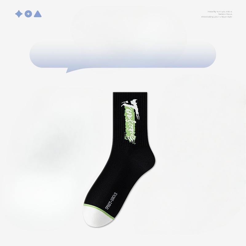 Male Spring and Autumn Basketball Deodorizing Students In The Tube Cotton Socks
