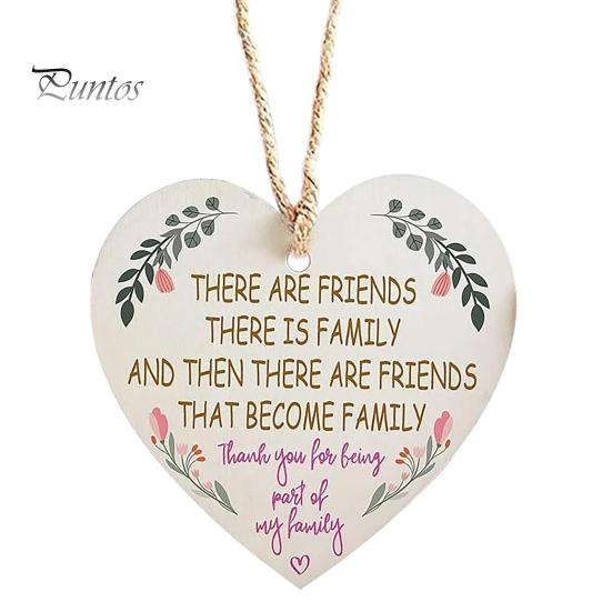 

Дерев яна висяча табличка з сердечками, дружба, колеги, сім я, підвіска, ялинкова прикраса для домашнього декору A