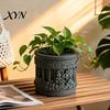 Removable Inner Basin Pot Mini Roman Column Planter, Vintage Embossed Flower Pot, Small Greek Split Tank Planter Pillar Shaped Plant Container