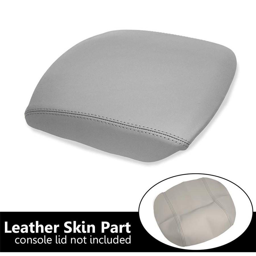 

Leather Center Console Lid Armrest Cover Fit For 2009-2015 Honda Pilot Gray